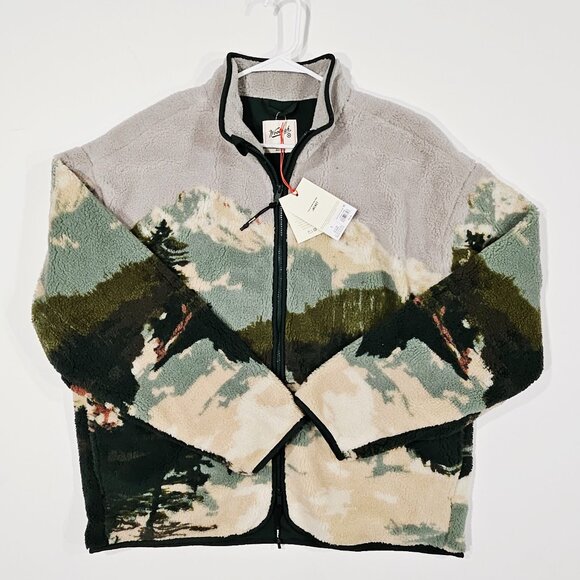 Woolrich x Target Adult Printed Landscape Zip Up Fleece Jacket - NWT - Picture 2 of 5